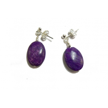 Purple Sugilite Drop Earrings